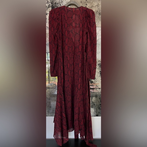 A.L.C. Snake print wrap dress, Sz 8 - Picture 7 of 7